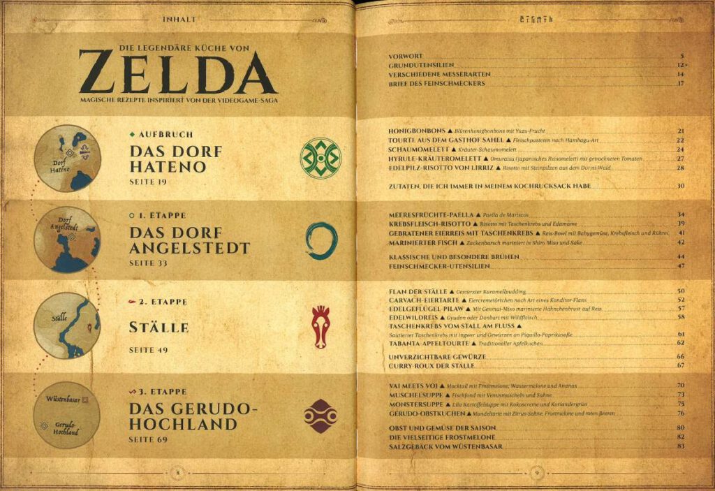 Die legendäre Küche von Zelda - Magische Rezepte inspiriert von der Videogame-Saga