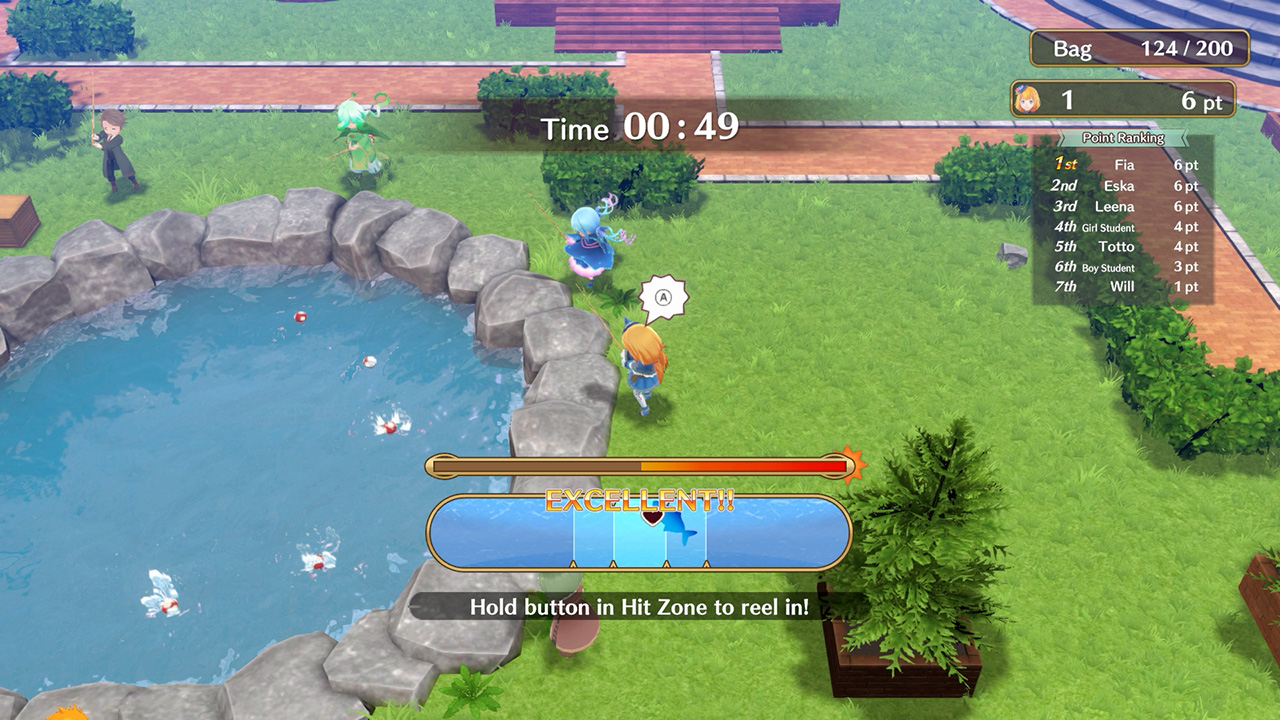 Abwechslung in Form eines Angelspiels muss auch mal sein